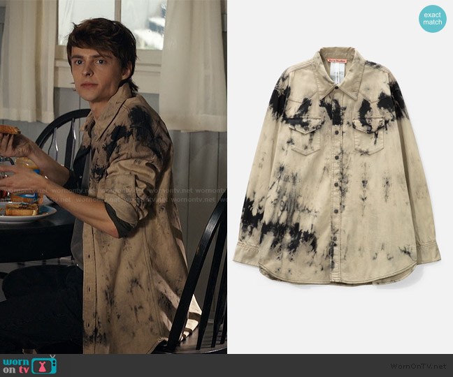 Acne Stuidos Denim Shirt worn by Nathan Walter (Corey Fogelmanis) on My Life with the Walter Boys