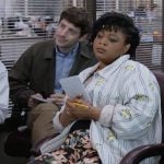 Adelola’s mesh top and striped shirt on The Paper