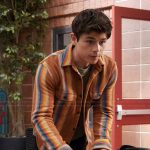 Alex’s orange striped overshirt on My Life with the Walter Boys