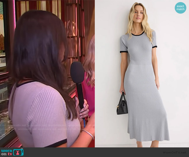 Alexia Admor Keiko Crew Neck Dress worn by Emily Curl on E! News