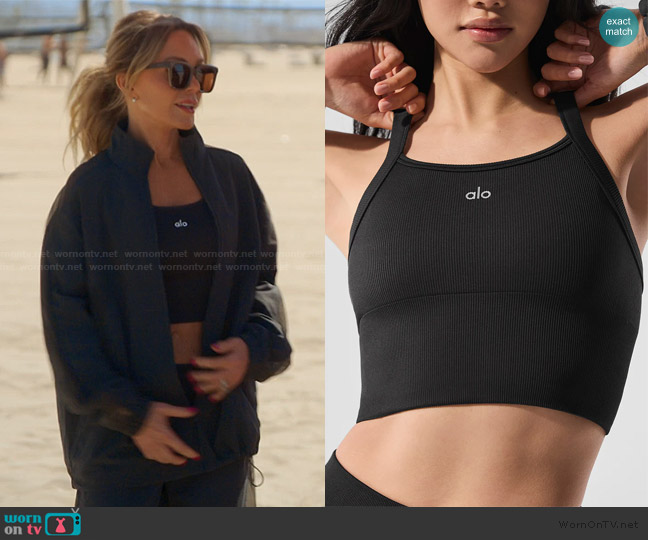 Alo Seamless Ribbed Favorite Bra Tank worn by Tamra Judge on The Real Housewives of Orange County