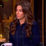 Alyssa’s contrast stitch denim dress on The View