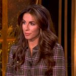 Alyssa’s green plaid mini dress on The View
