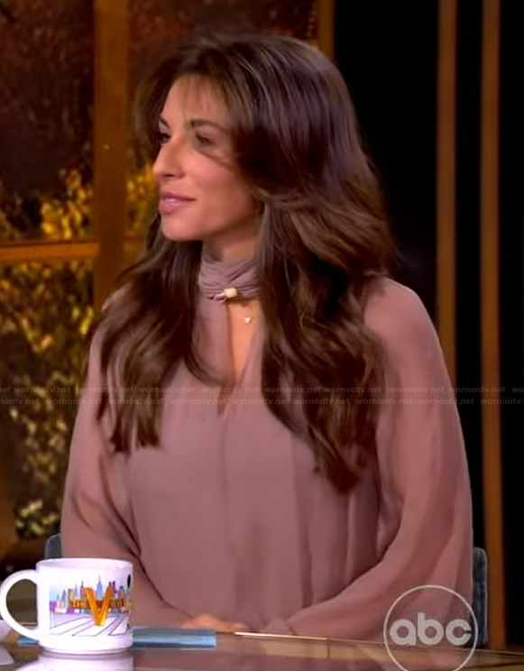 Alyssa’s sheer cutout mini dress on The View