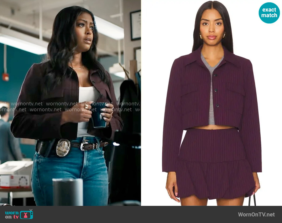 Amanda Uprichard Sanders Jacket worn by Daphne (Javicia Leslie) on High Potential