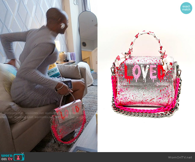 Anca Barbu Vicky Bag in Loved worn by Guerdy Abraira (Guerdy Abraira) on The Real Housewives of Miami