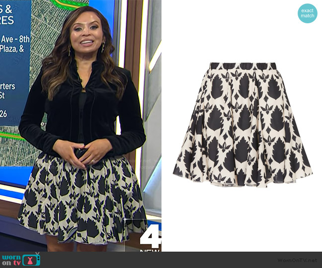 Area Stars Leaf Skirt worn by Adelle Caballero on Today