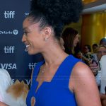 Francesca’s blue jumpsuit on E! News