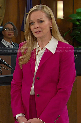 Belle’s pink suit on Days of our Lives