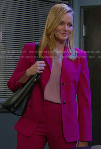 Belle’s pink suit on Days of our Lives