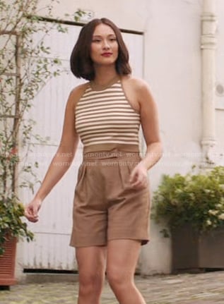 Belly’s striped sleeveless top and shorts on The Summer I Turned Pretty