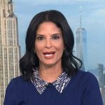 Darlene’s blue print collared dress on Today