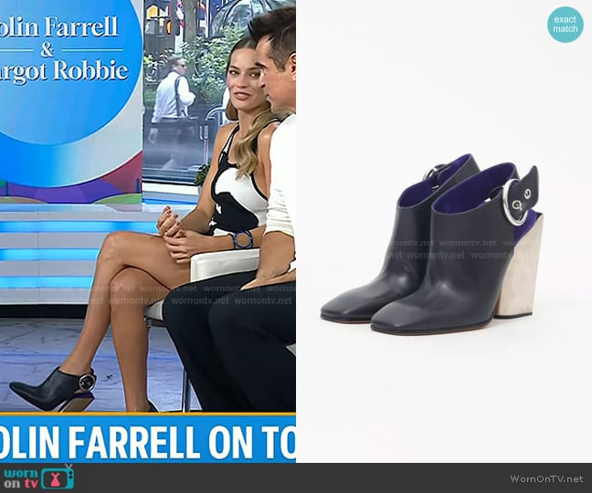 Celine Metal Buckle Heels - 2014 Spring Summer Collection worn by Margot Robbie on Today