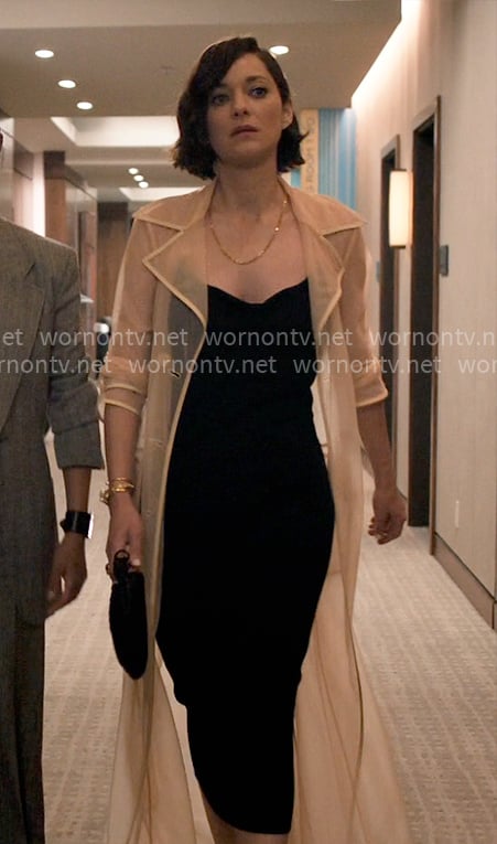 Celine’s sheer trench coat on The Morning Show