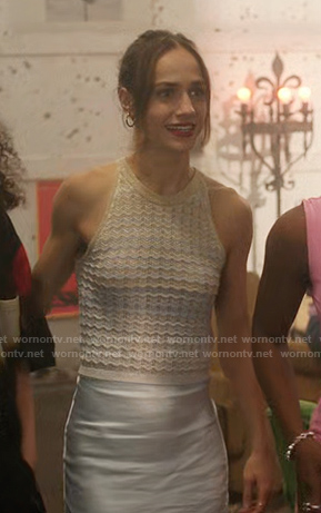 Celine’s zig zag knit top on The Summer I Turned Pretty