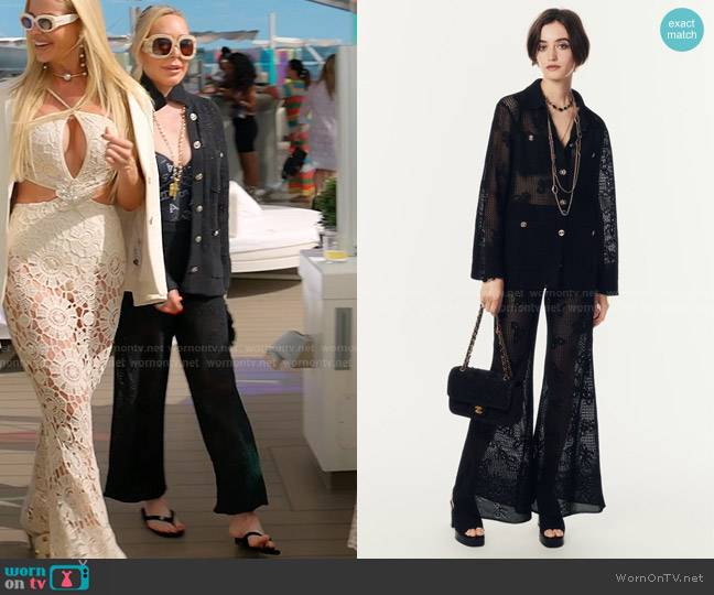 Chanel Mixed Fibers Jacket worn by Marysol Patton (Marysol Patton) on The Real Housewives of Miami