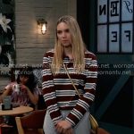 Charlotte’s striped polo shirt on General Hospital