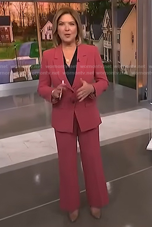 Christine Romans’ pink blazer on NBC News Daily