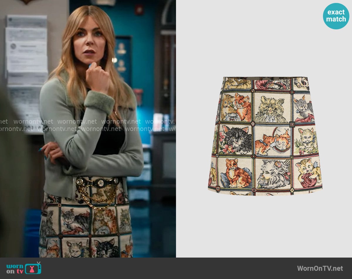 Cider Cat Lover Skirt worn by Morgan Gillory (Kaitlin Olson) on High Potential