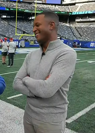 Craig’s grey quarter zip sweater on Today