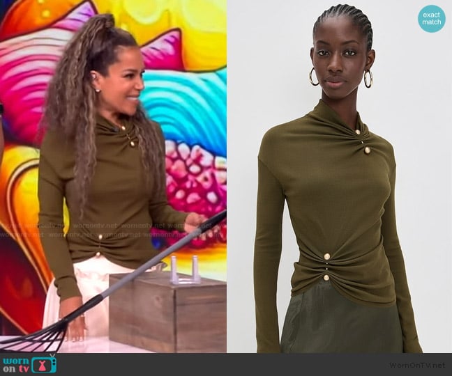 Cult Gaia Callie Top worn by Sunny Hostin on The View