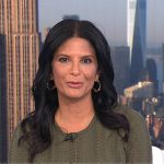 Darlene’s army greeen crochet dress on Today