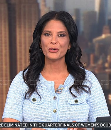 Darlene’s blue knit dress on Today