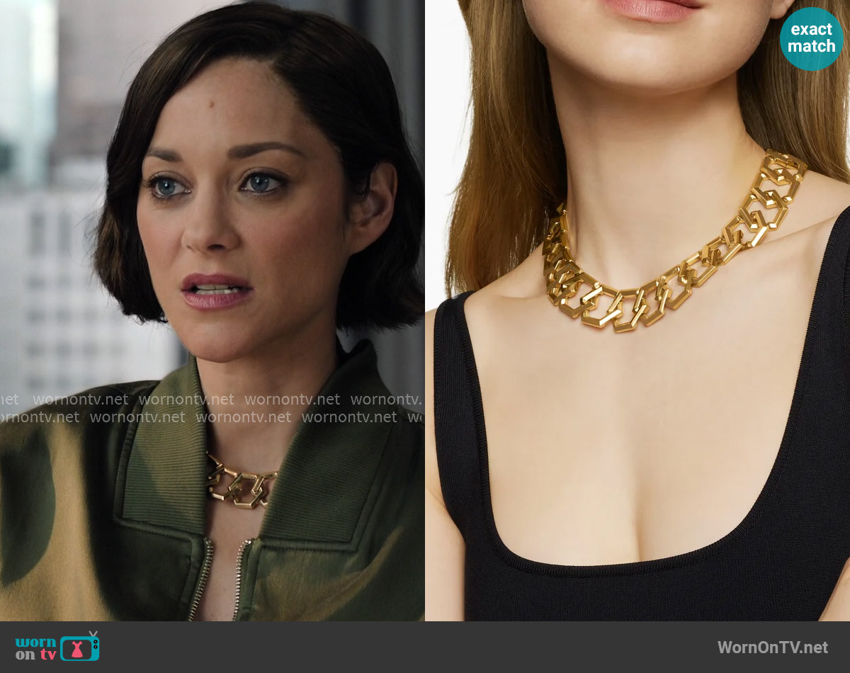 David Yurman Carlyle™ Necklace worn by Celine Dumont (Marion Cotillard) on The Morning Show