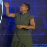 Deja Vu’s green pleated dress on Live with Kelly and Mark