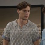 Deke’s knit polo shirt on The Bold and the Beautiful