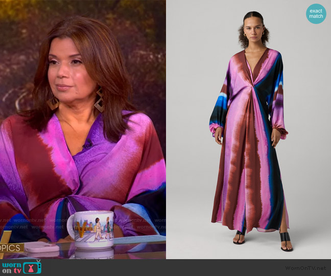 Diane von Furstenberg Kason Dress worn by Ana Navarro on The View