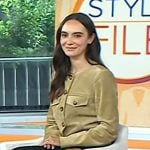 Olivia’s beige suede jacket on Today