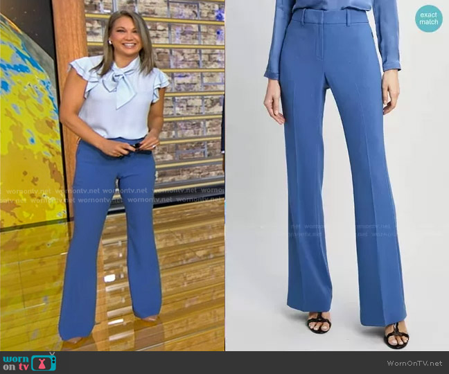 Elie Tahari Fit & Flare Pants worn by Ginger Zee on Good Morning America