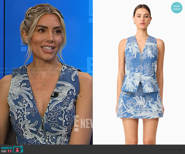 Elliatt Anneliese Denim Set in Blue worn by Heather Rae El Moussa on E! News