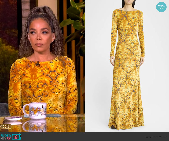 Etro Long Sleeve Gown worn by Sunny Hostin on The View