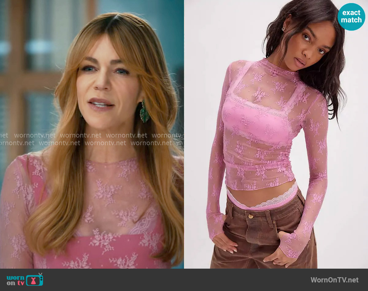 Free People Lady Lux Layering Top in Sugar Rush worn by Morgan Gillory (Kaitlin Olson) on High Potential