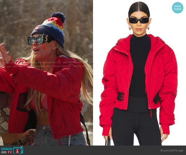 Free People Powder Vixen Jacket in Winterberry worn by Heather Gay on The Real Housewives of Salt Lake City
