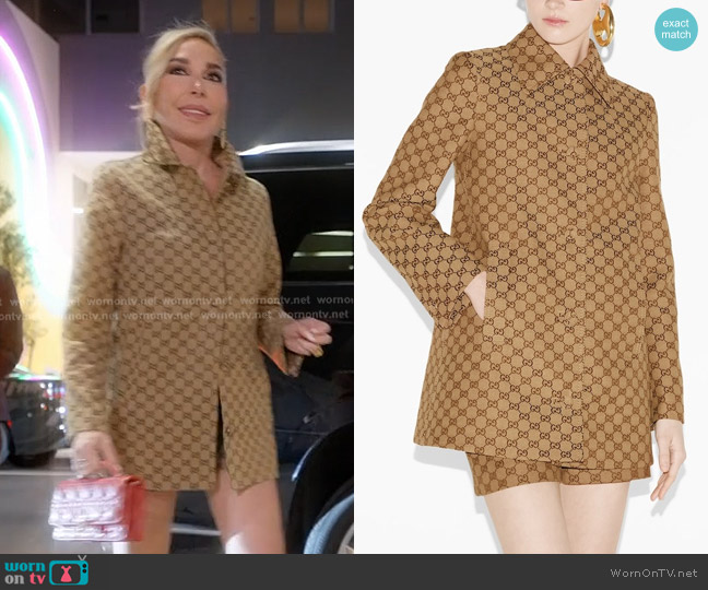 Gucci GG Canvas Coat worn by Marysol Patton (Marysol Patton) on The Real Housewives of Miami