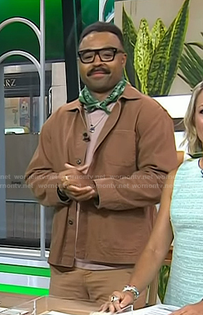 Hilton Carter’s brown jacket on Today