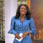 Janai’s blue lace dress on Good Morning America