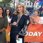 Jenna’s black embroidered dress on Today