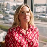 Jenna’s pink geometric print blouse on The Real Housewives of Orange County