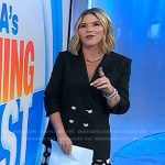 Jenna’s black blazer and crochet dress on Today