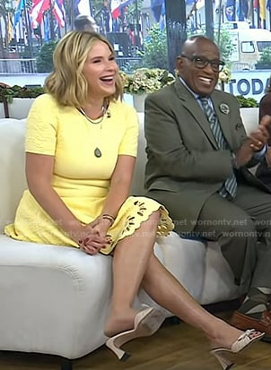 Jenna’s knotted leather heel sandals on Today