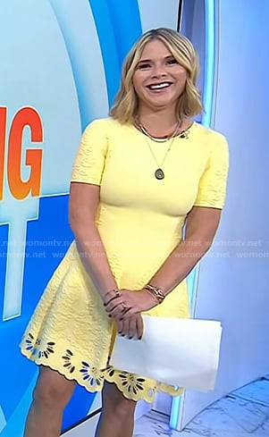 Jenna’s yellow eyelet mini dress on Today