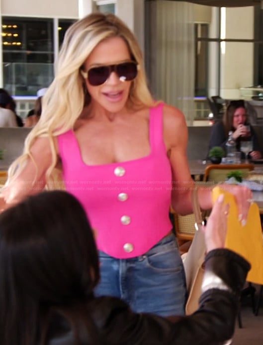 Jennifer’s pink corset top on The Real Housewives of Orange County