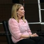 Jill’s pink knit cardigan on Today