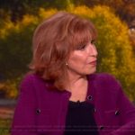 Joy’s purple tweed jacket on The View