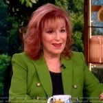 Joy’s green double breasted blazer on The View Joy’s green double breasted blazer on The View