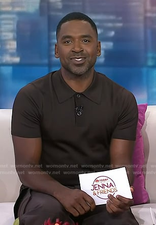 Justin’s brown polo on Today